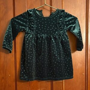 Velvet Polka Dot Dress